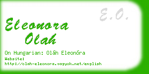 eleonora olah business card
