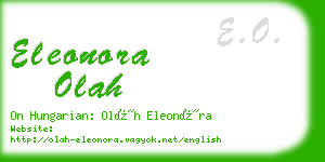 eleonora olah business card